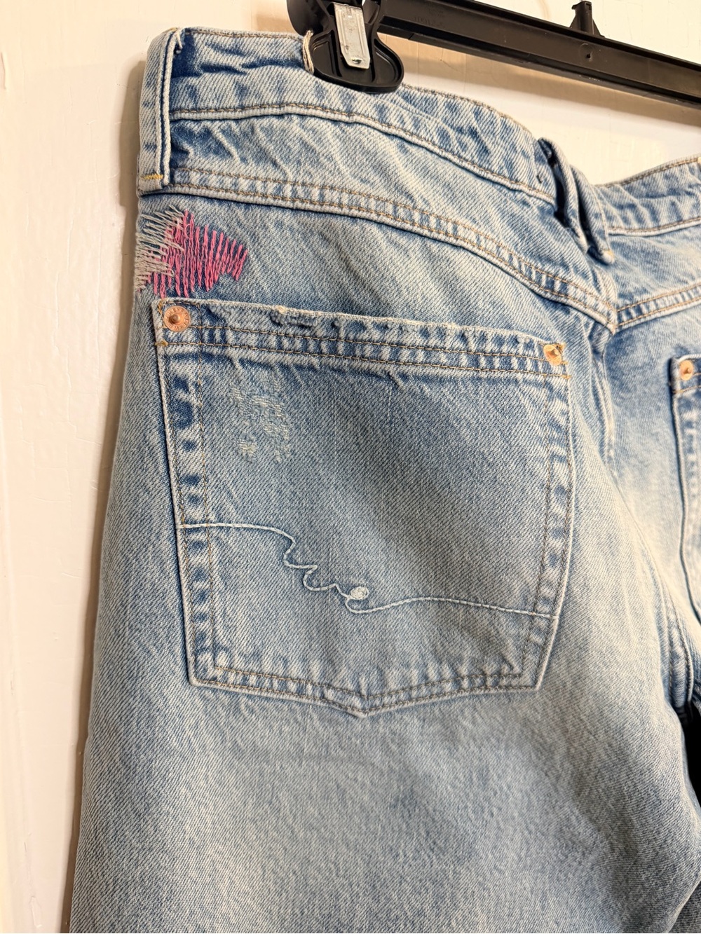 NWT retails 198 we the free embroidered wide leg denim - Picture 10 of 11